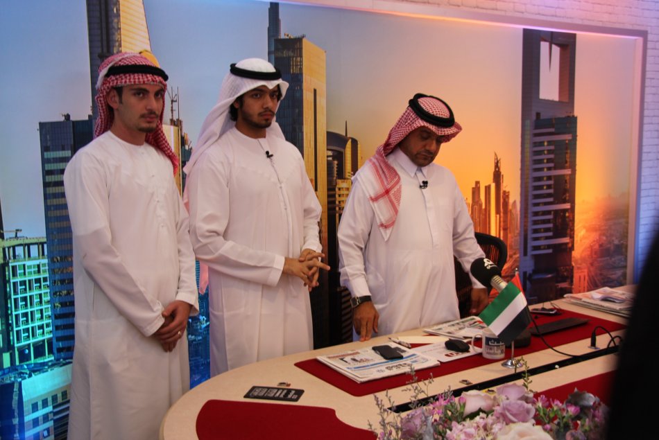 Students visit to Dubai TV On the occasion of World Television Day - Al Ain Campus