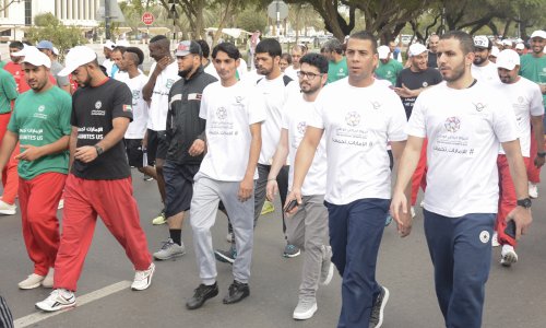 مشاركة فعالة لجامعة العين في اليوم الرياضي الوطني