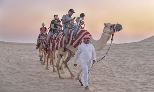 Safari trip for AAU family to Al Khatim Desert