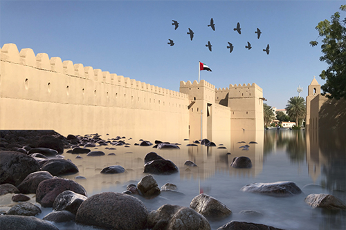 al-ain-jahili-fort-water-reflection Al ain al-ain-jahili-fort-water-reflection Al Ain